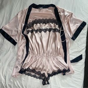 Victoria’s Secret Vintage Teddy & Robe Set